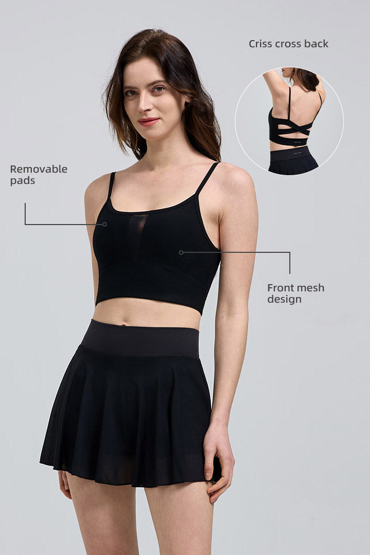 Soutien-gorge de sport croisé