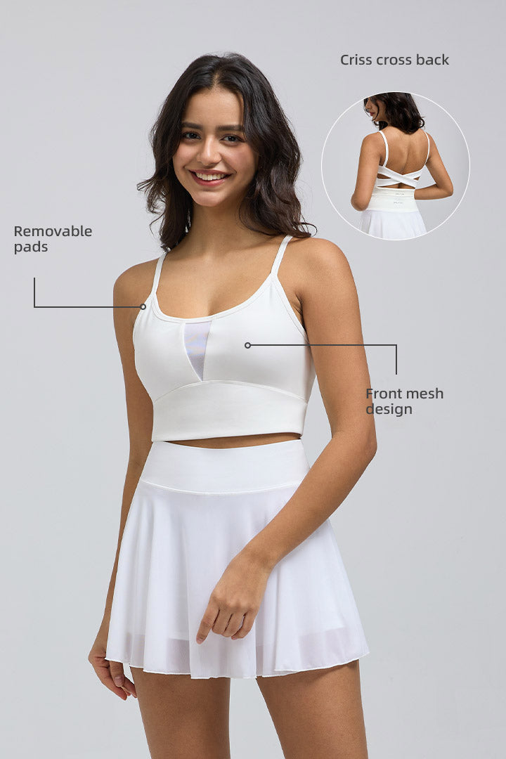Soutien-gorge de sport croisé