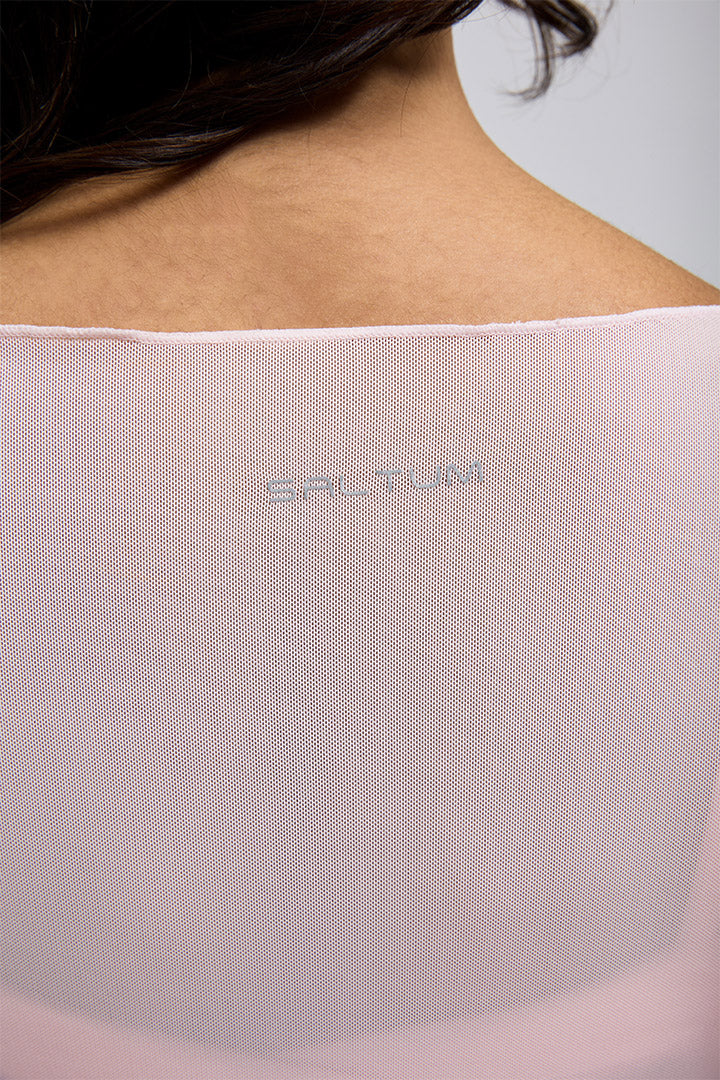 Haut en maille transparente