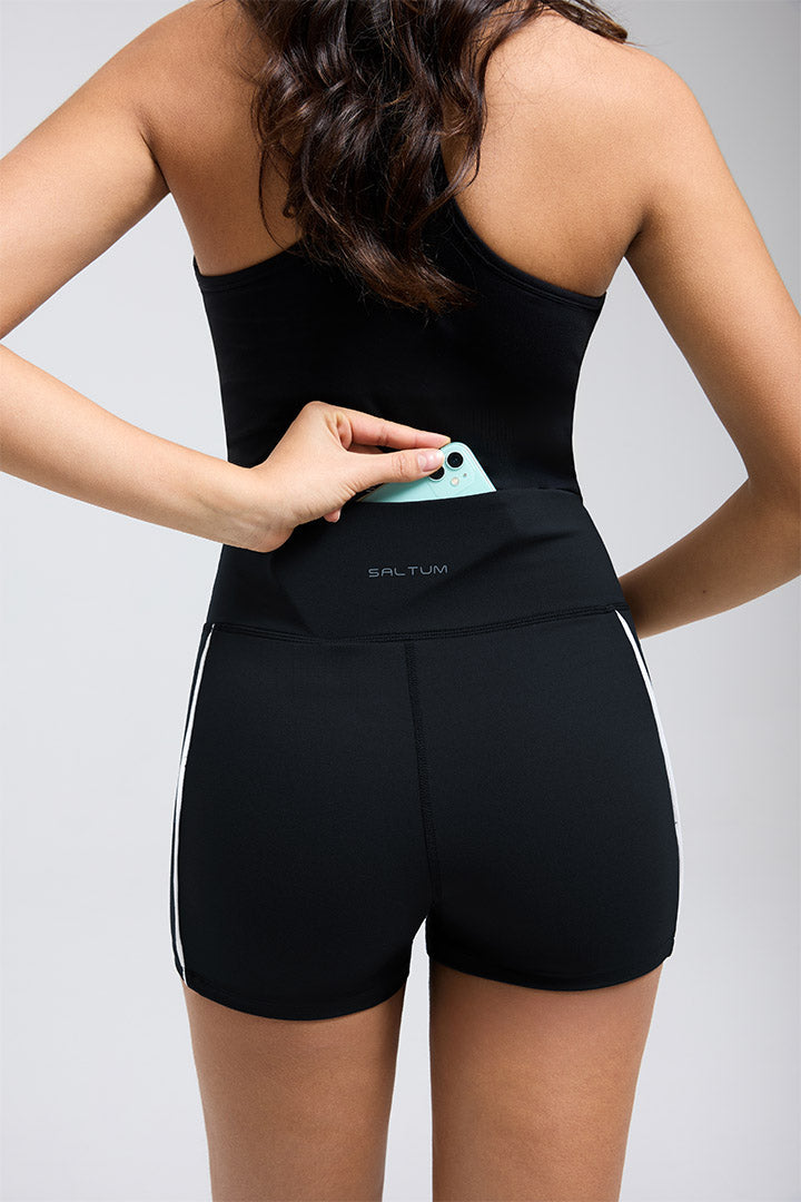 Shorts taille haute pour femmes