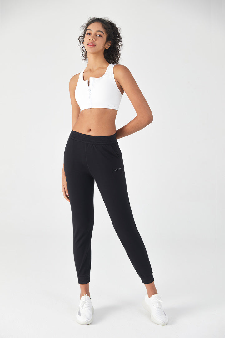 Soutien-gorge de sport à fermeture éclair avant