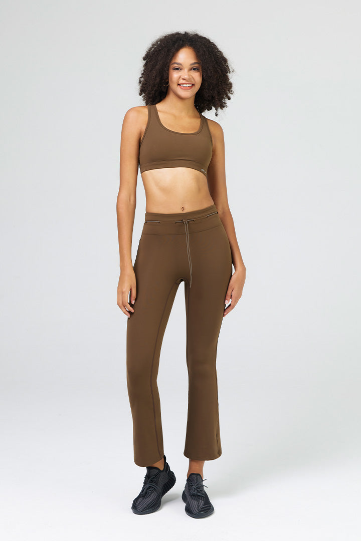 Soutien-gorge de sport dos nageur pour femme avec poches