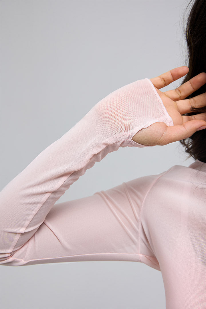 Haut en maille transparente