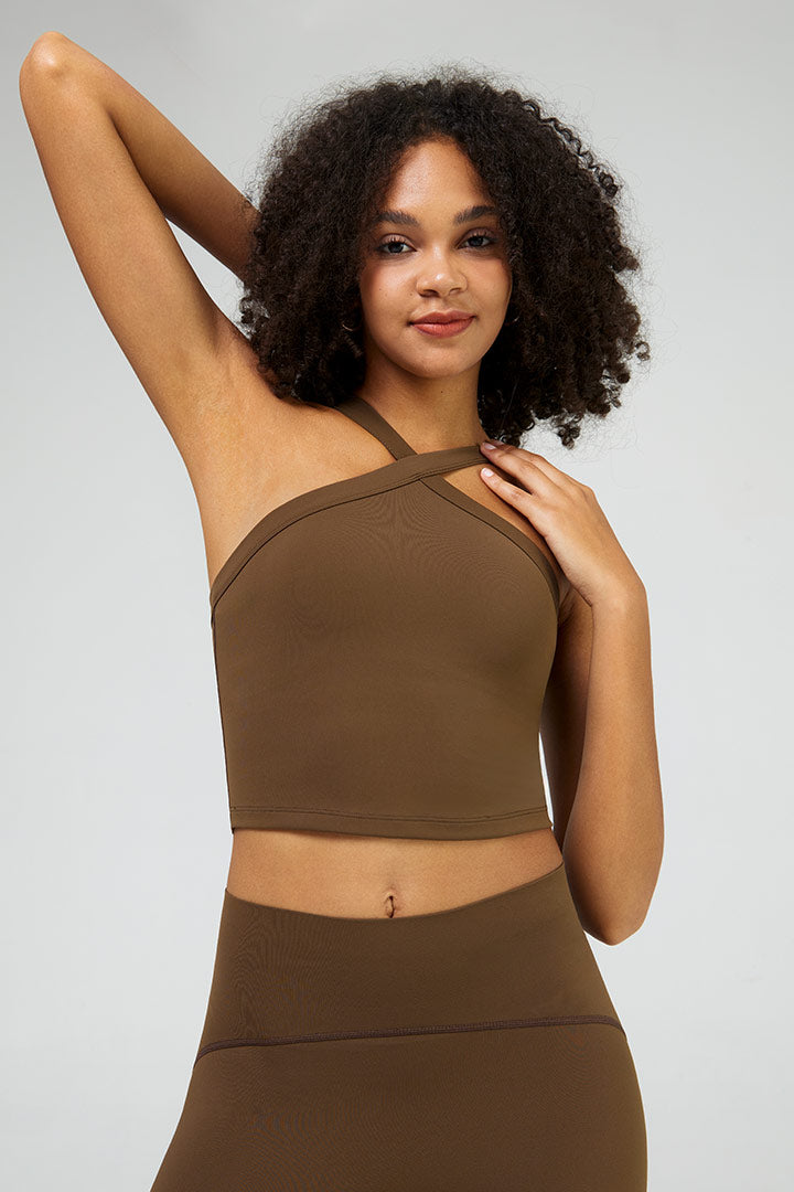 Débardeur Femme Croisé Avec Rembourrage Amovible