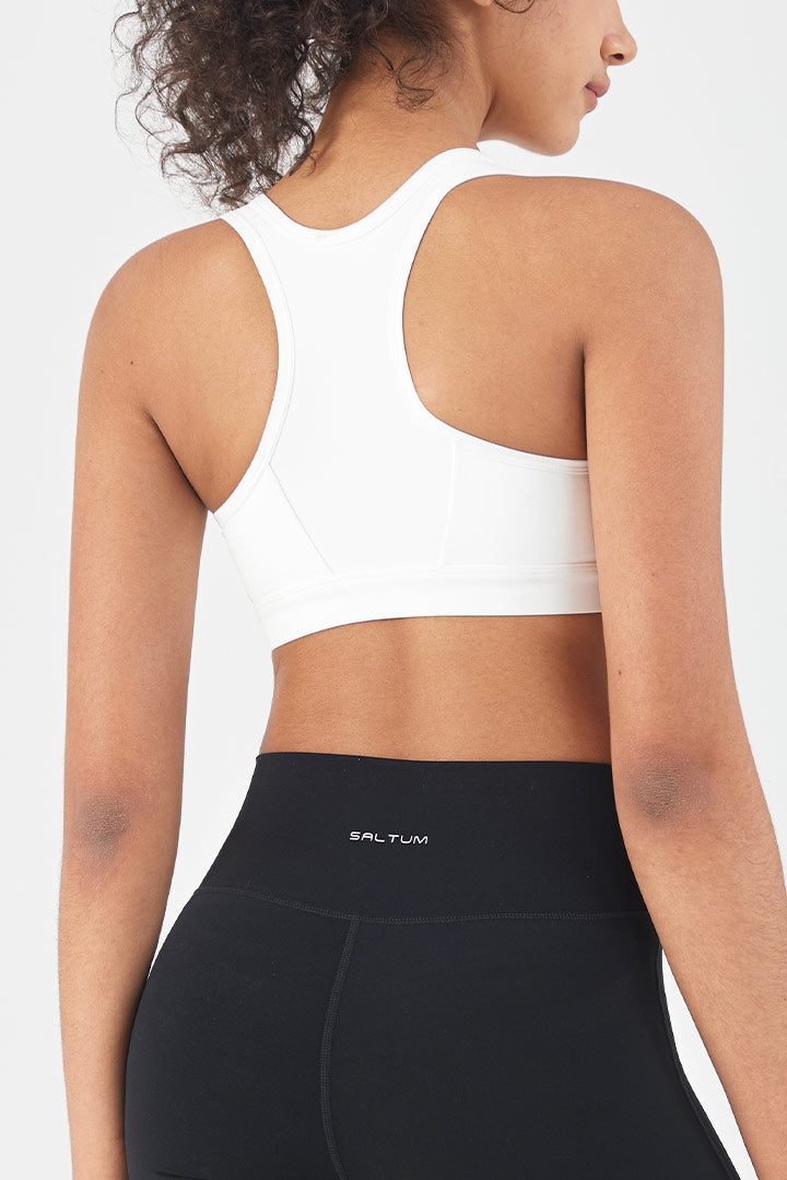 Soutien-gorge de sport à fermeture éclair avant