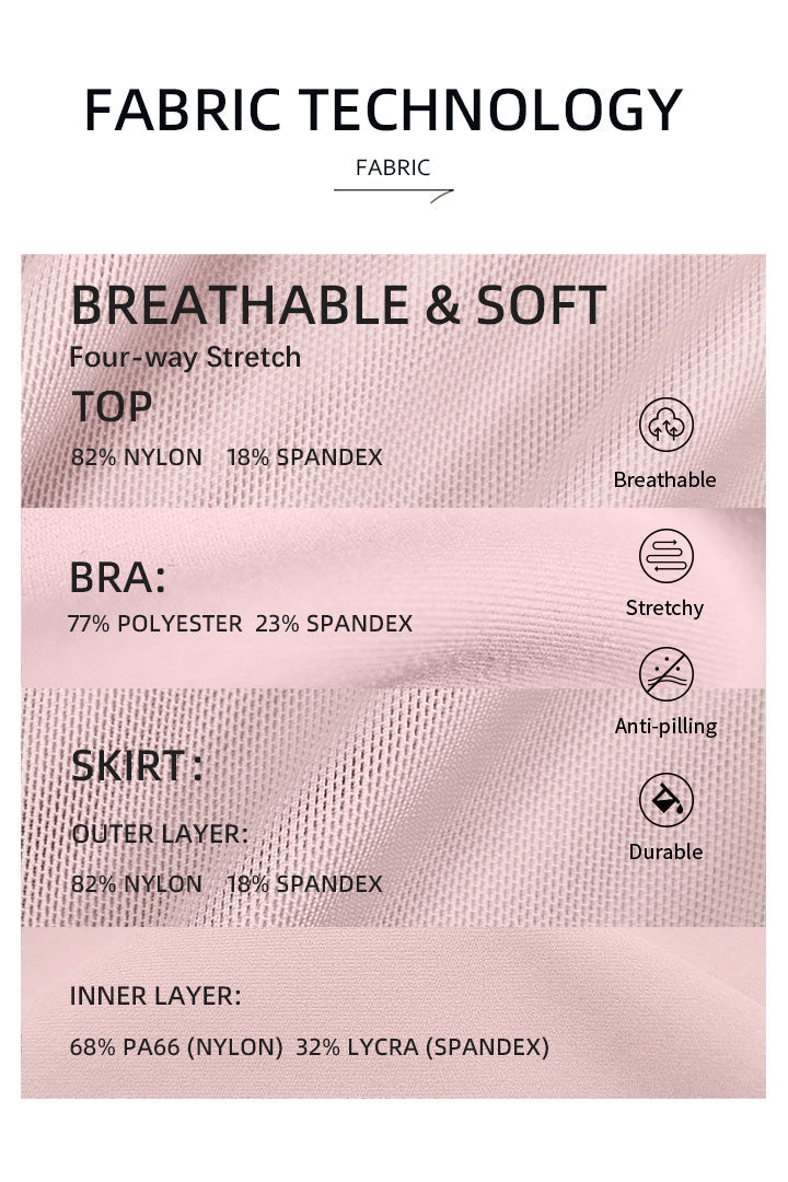 Ensemble trois pièces en maille transparente