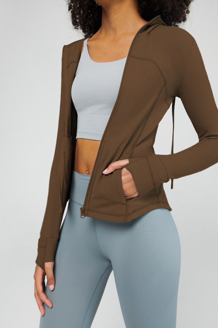 Veste à capuche entièrement zippée