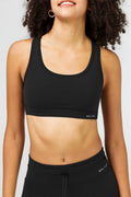 Soutien-gorge de sport dos nageur pour femme avec poches