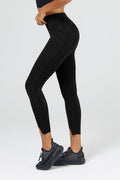 Legging fendu taille haute 7/8 pour femme