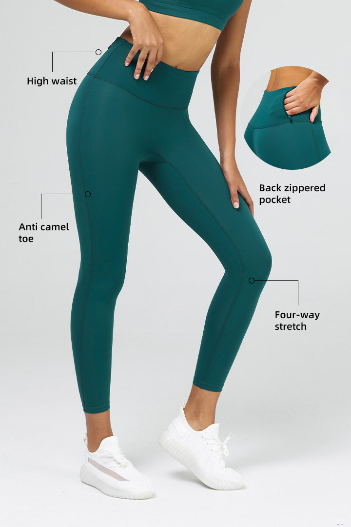 Legging d'entraînement 7/8 avec poche zippée