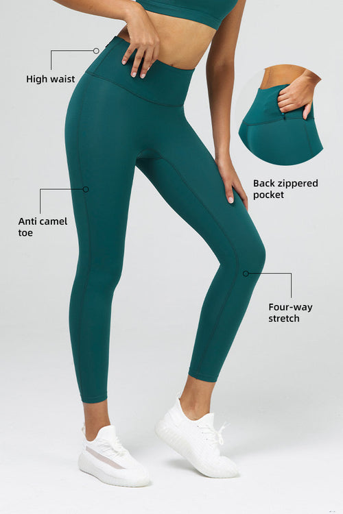 Legging d'entraînement 7/8 avec poche zippée