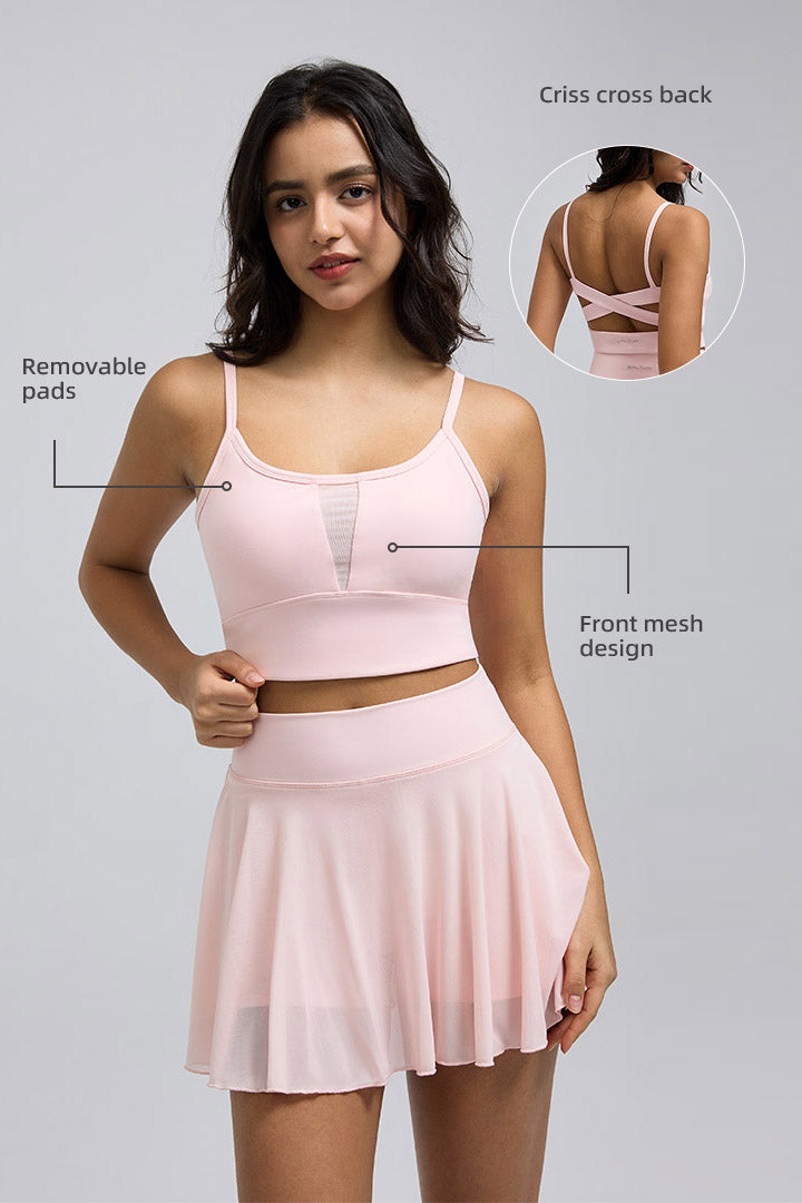 Soutien-gorge de sport croisé