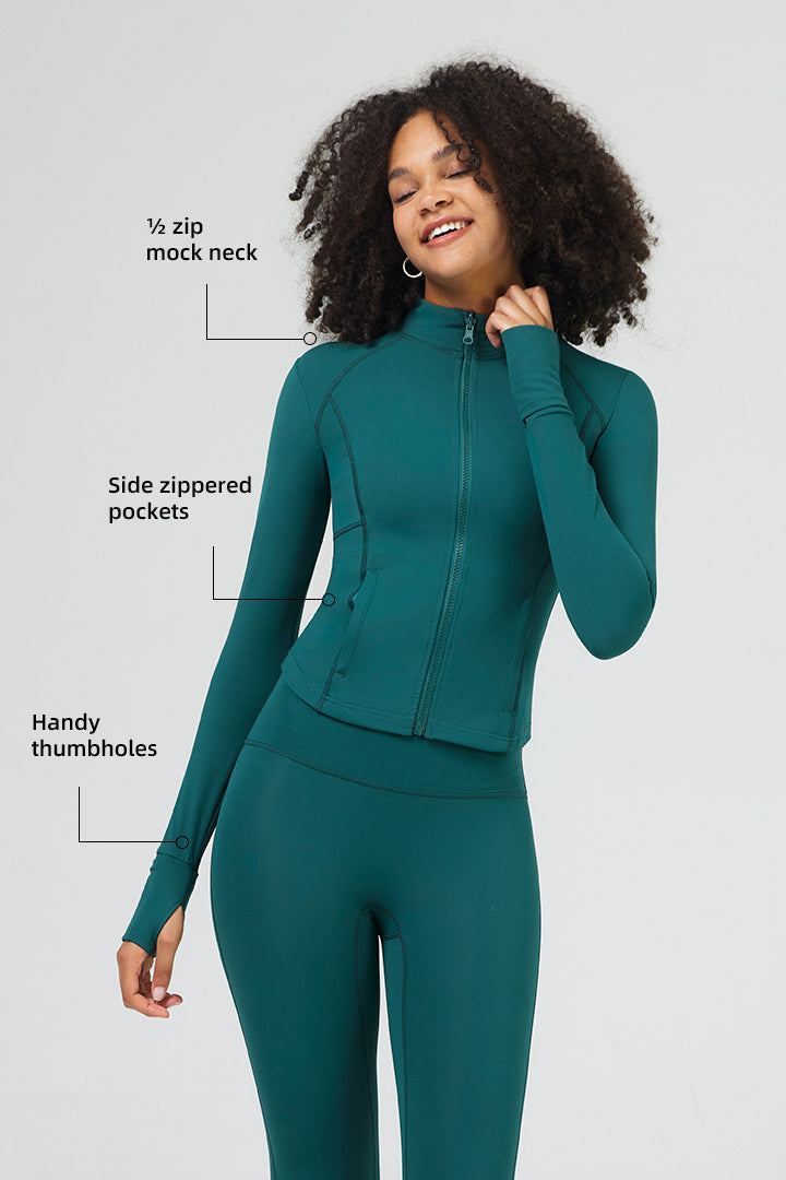Veste entièrement zippée