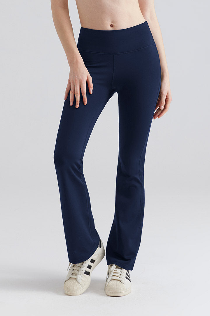 Legging évasé taille haute basique doublé polaire