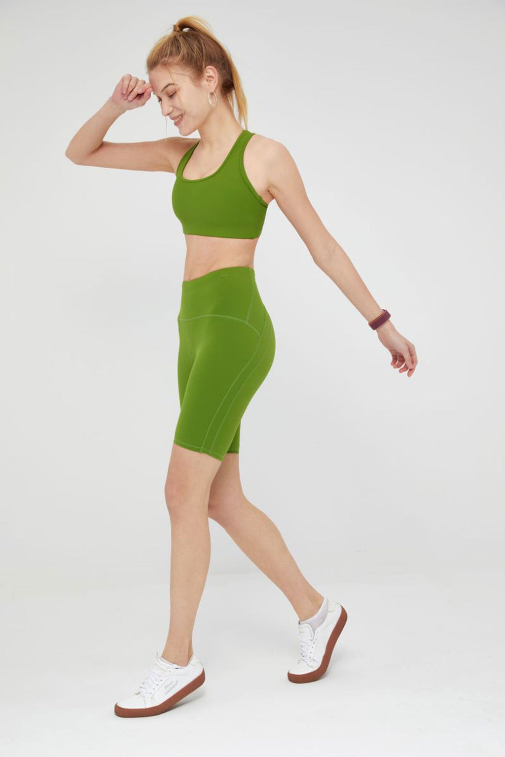 Short cycliste taille haute M Line pour femme