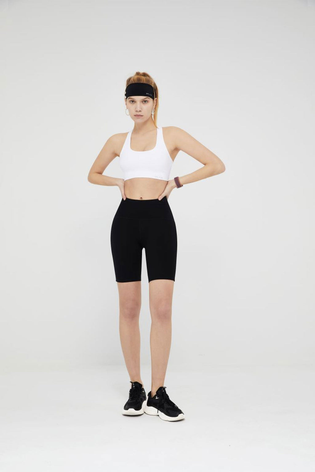 Short cycliste taille haute M Line pour femme