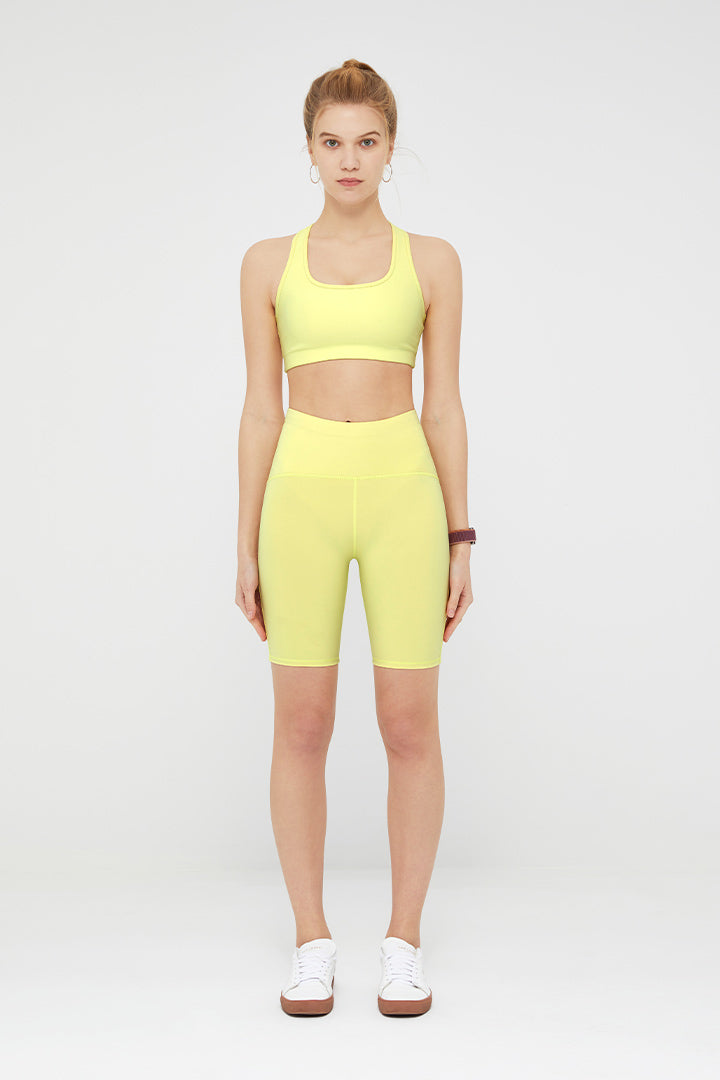 Short cycliste taille haute M Line pour femme