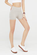 Short cycliste taille haute sans coutures pour femme