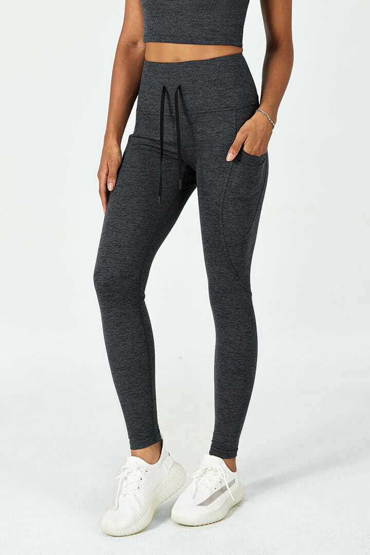 Legging à cordon taille haute