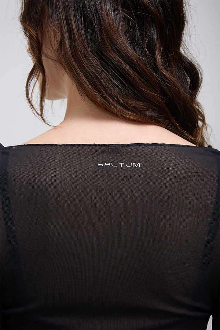 Haut en maille transparente