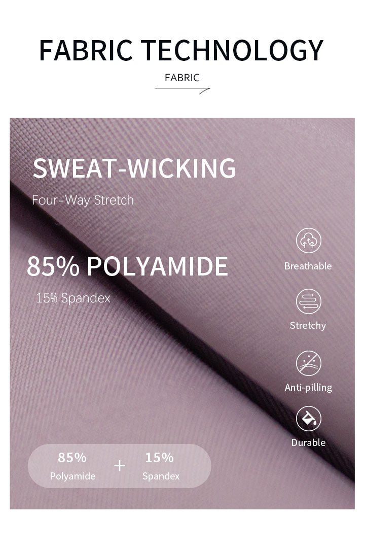 Legging taille haute 7/8 avec empiècement en maille sur le côté