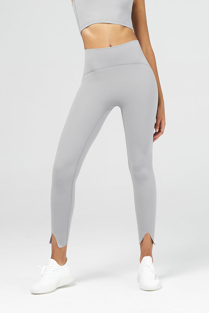 Legging fendu taille haute 7/8 pour femme
